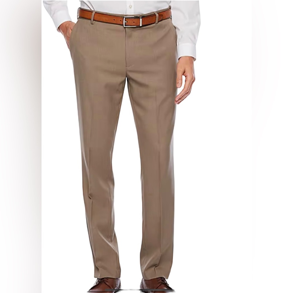 Van Heusen Traveler Slim Fit Pant Taupe Tan